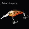 Long-Cast Rock Rolling Long-Tongued Fat Minnow Floating Crank Plastic Artificial Hard Bait 10g 17g Bass Whitebait Lure Fishing