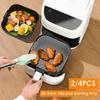 Silicone Air Fryer Pot Tray Square Air Fryer Baking Pan Reusable Air Fryer Liner for Kitchen Baking Kitchen Cooking Accessories