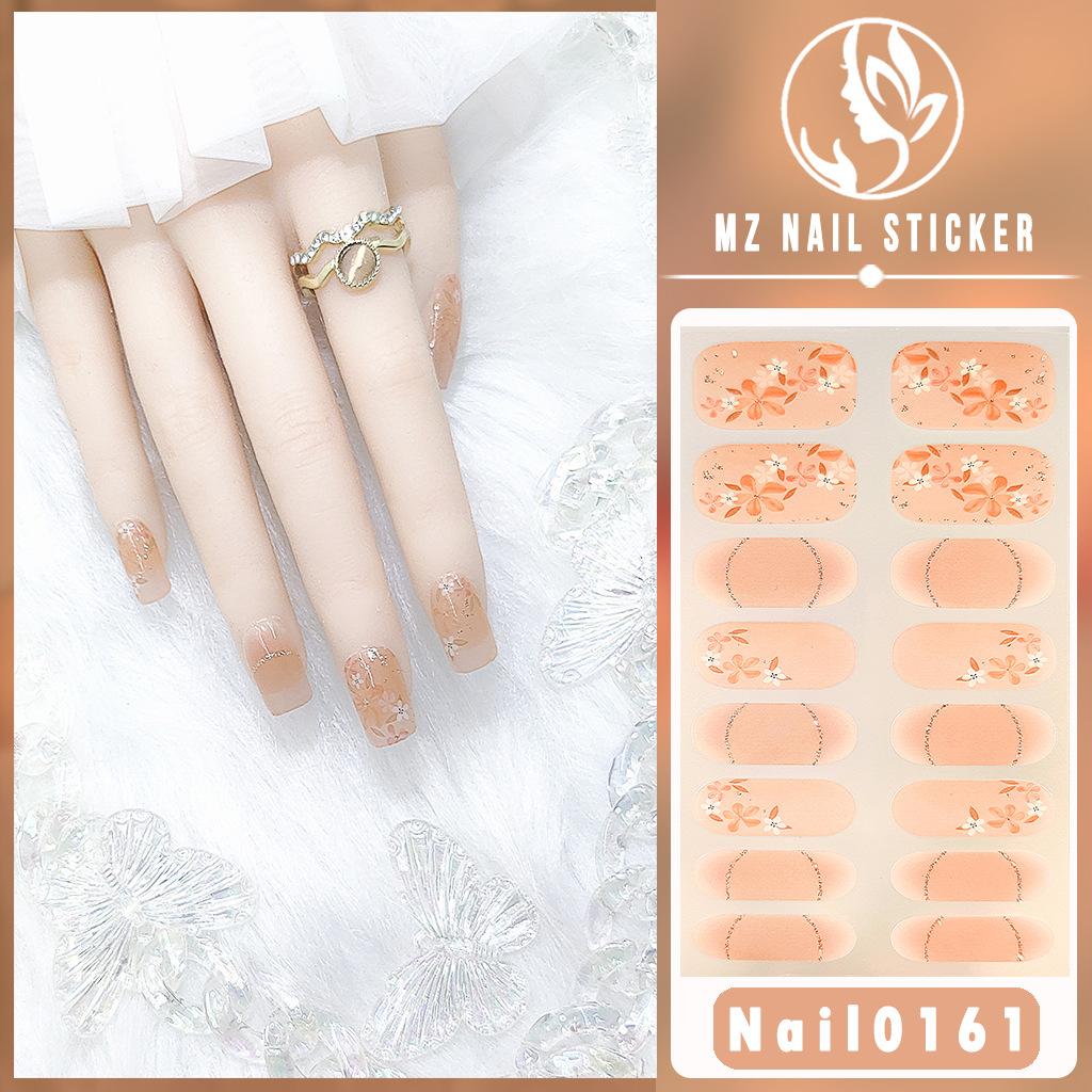 ZSM 3D Gel Nail Wraps, New Viral Elegant Style Waterproof Long Lasting Nail Stickers, No Top Coat Required