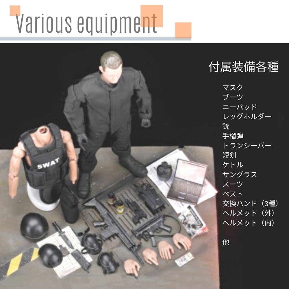 RICHAIR масштаб 30 подвижных суставов спецназ SWAT полностью экипированный набор фигурка общая длина 30 см полностью подвижная фигурка из ПВХ 16