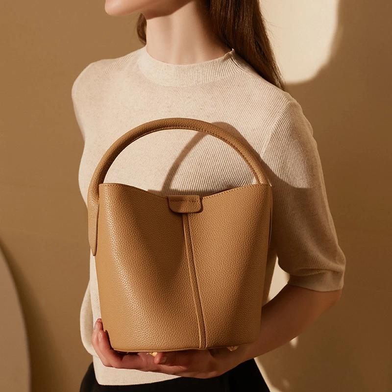 Модная дизайнерская сумка и кошелек Hifashion из кожи для женщин, сумка-ведро через плечо
