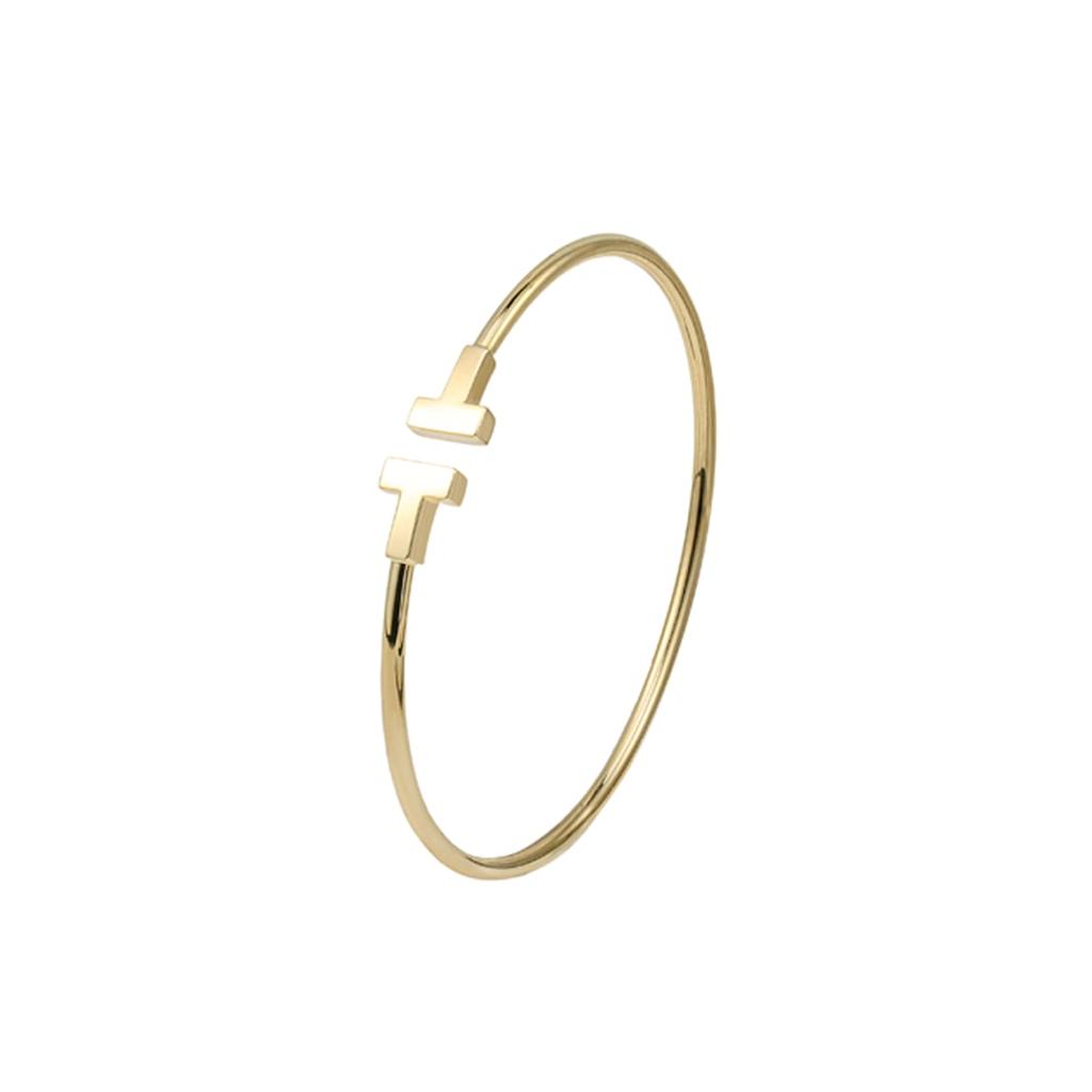 TIFFANY & CO. T 18K Gold Bangles Women's GRP07791