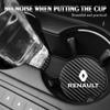 For Renault 2026 New Hub Caps For Renault Megane 2 3 4 Twingo Clio Talisman Captur Trafic Kwid Car Carbon Fiber Textured Coaster