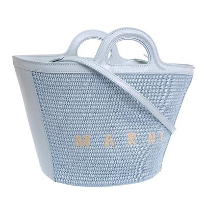 Женская сумка Marni Tropicalia Light на плечо или через плечо, BMMP0068Q0, Синий, Сумка-трансформер, Сумка, Сумка.
