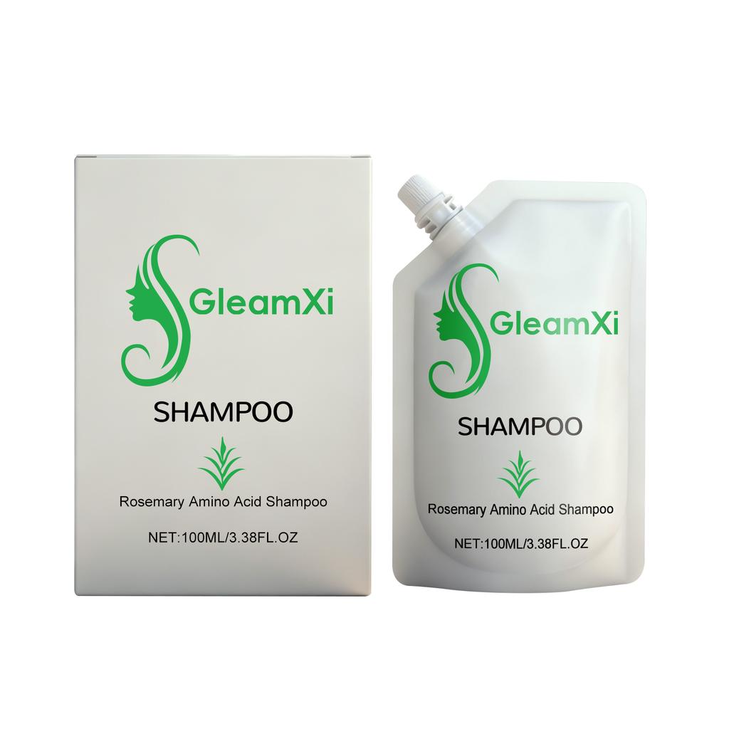 GleamXi Rosemary Amino Acid Shampoo 100ml, Mild Hydrating Shampoo, Scalp Care & Hair Strengthening Hair Wash