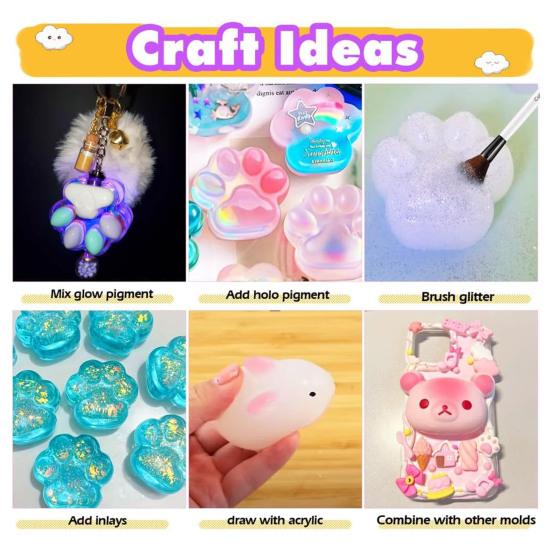 66 шт./компл. набор для изготовления игрушек-сжималок с формами, клеем, пигментами, украшениями, аксессуарами для детей и взрослых, сделай сам