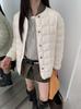 Yuyanqiu loose round neck light and thin short down jacket women's new national standard white duck down warm jacket