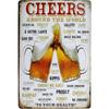 Cheers A Beer Free Beer Tomorrow Metal Tin Signs Posters Plate Wall Decor for Man Cave Bars Cafe Clubs Retro Posters Plaque