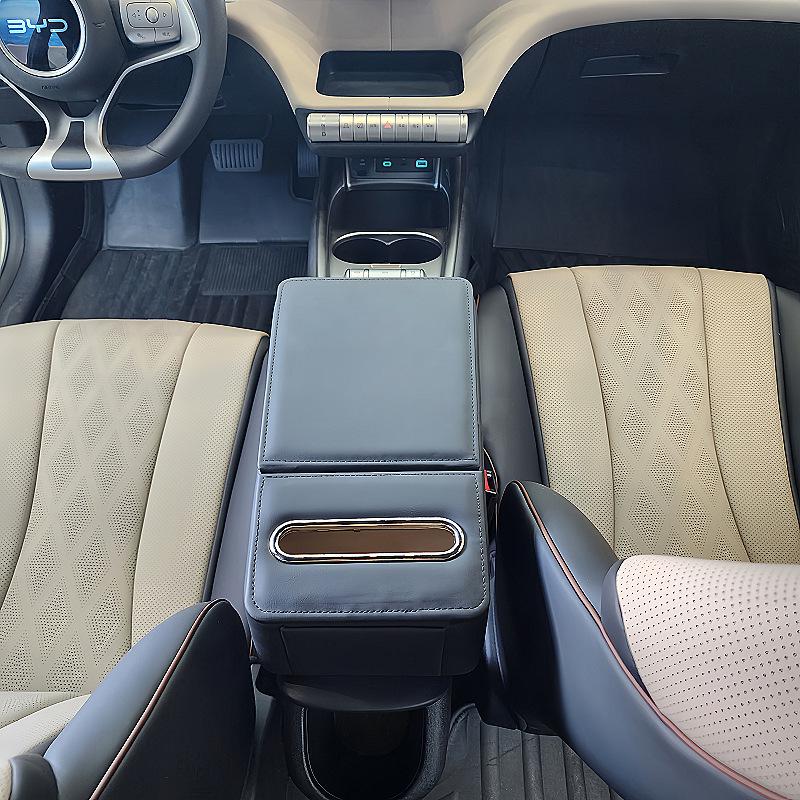 Защитная накладка и органайзер на крышку подлокотника BYD Seagull Dolphin