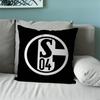 Футбольный клуб S-Schalke 04 Наволочка для дивана Прикроватной тумбочки Спальни Спинки Кресла Гостиной Офиса Подушки Печатная Квадратная Различные