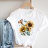 (Asian Size) Women Print Lovely Style Cute 90s Trend Lady Short Sleeve Tee Top Clothing Casual Fashion Tshirt Female Graphic T-shirt
