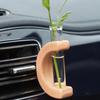 Car Flower Vase Holder Ornaments Car Flower Arranger Wooden Car Vase Vent Clip Dashboard Decor Unique Car Accessory
