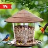 1pc Outdoor Garden Courtyard Hanging Bird Feeder, Garden Automatic Hummingbird Feeder Wild Bird Feeder