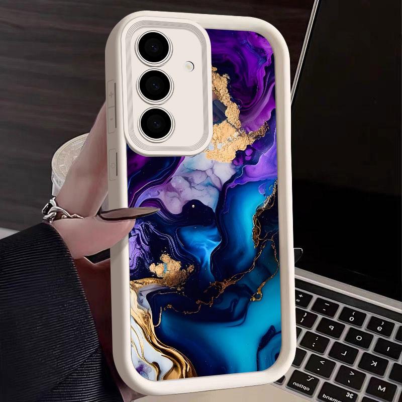 Модный Чехол для Телефона с Мраморным Узором S25Ultra Для Samsung Galaxy S25 S24 S23 Ultra 5G Funda S22 S20 Plus S21 FE S24FE Чехлы Обложка