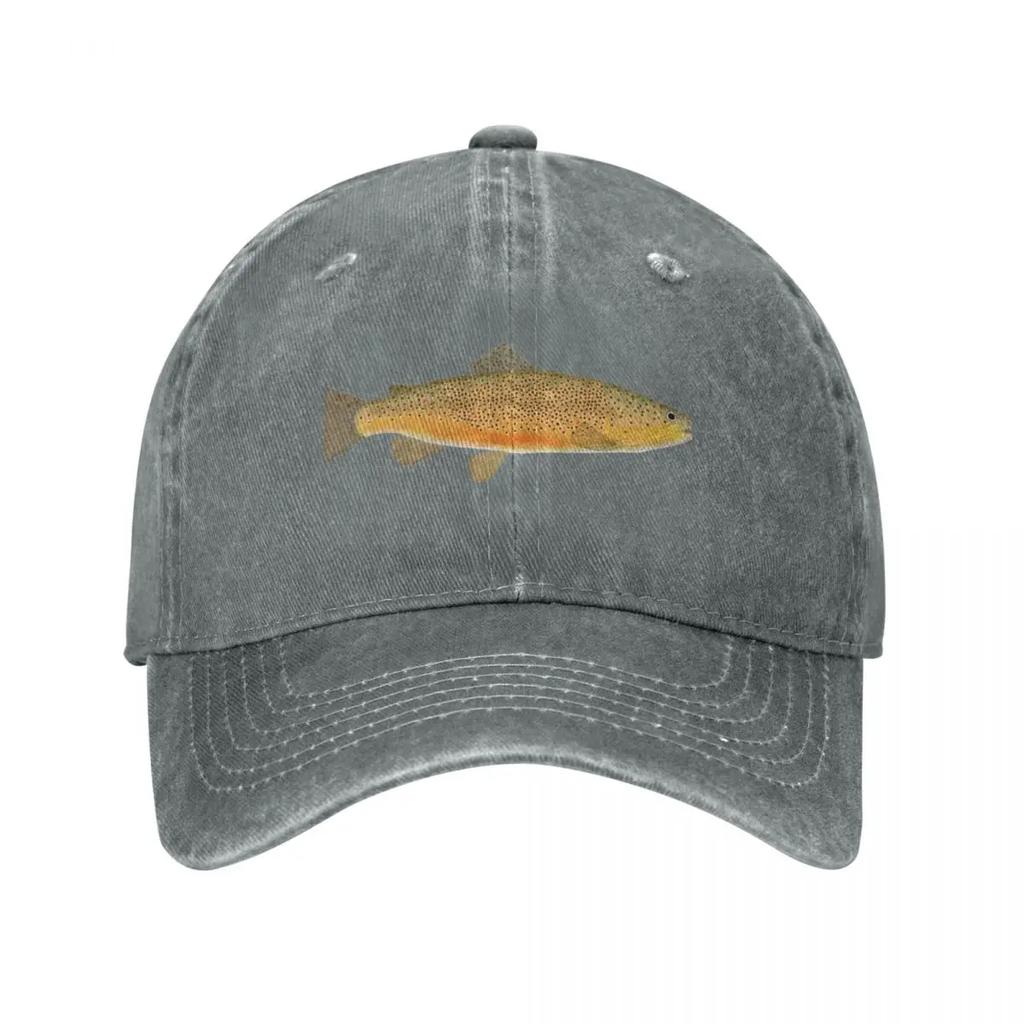 Brown Trout Baseball Cap Fishing cap golf hat genuine party Hat Horse Hat Hats Unisex Womens