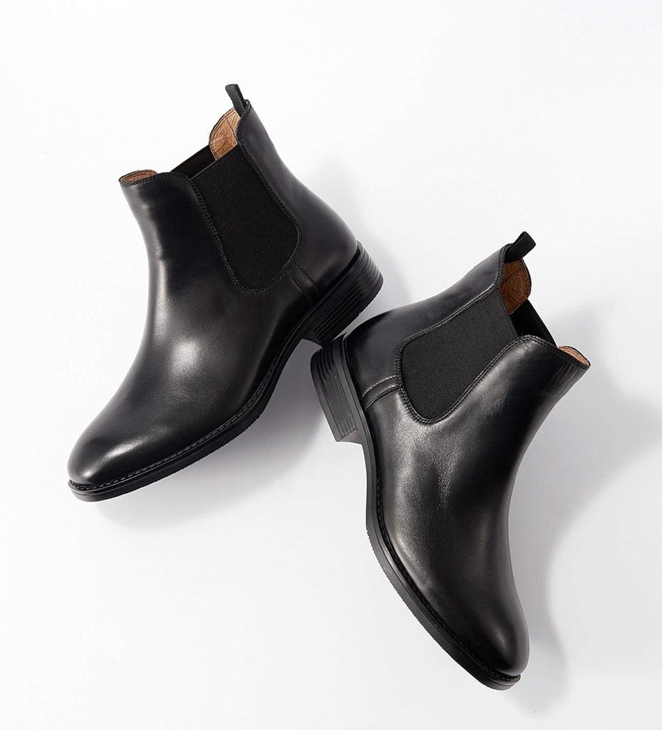 Ботинки женские [ZUYEE], кожаные, на плоской подошве, ботинки, стильные, в, черном цвете, 24.0см