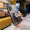 Cute Bear Holder Bracket Glitter Plating Phone Case for Funda Huawei Honor 200 100 90 70 80 60 50 10 Pro Lite GT SE Stand Cover