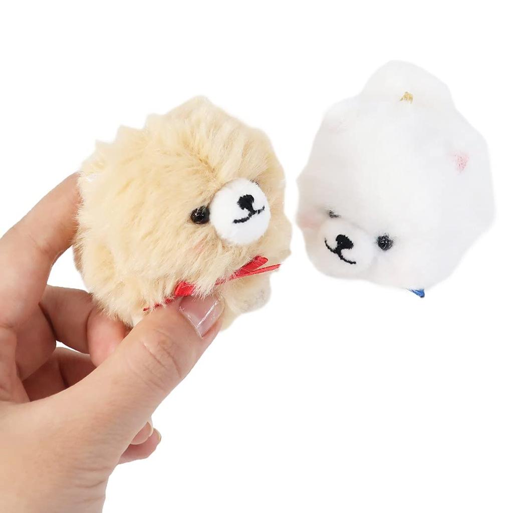 Mascot Keychain [Pair of Plush Toys with Ball Chain] Niconui/Pomeranian