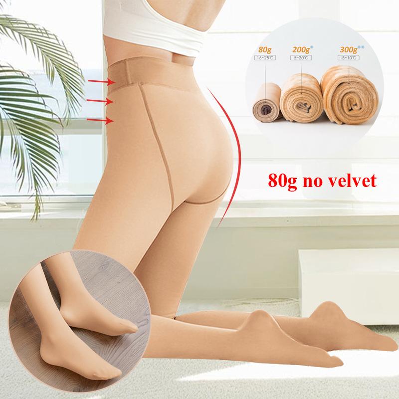 Теплые сексуальные женские леггинсы, чулки с искусственными ногами, полупрозрачные теплые флисовые колготки с высокой талией, утепленные, эластичные зимние колготки