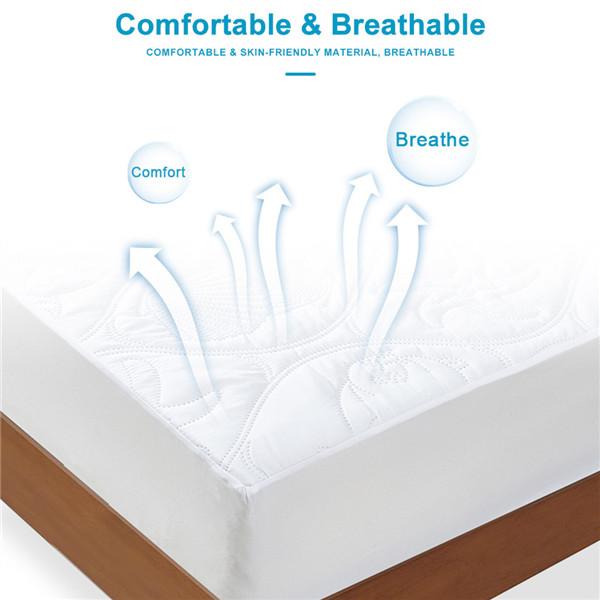 Водонепроницаемый однотонный стеганый тисненый водонепроницаемый чехол для матраса, простыня, стильный чехол для матраса, толстая мягкая подкладка для кровати (Нет наволочек)