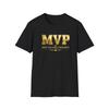 Футболка MVP Most Valuable President T-and для детей | Политическая футболка с золотой надписью