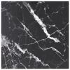 VidaXL Table Top Black 60x60 Cm 6mm Tempered Glass and Marble Design