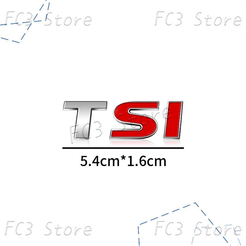 W29New 3D ABS Plastic Car Styling TSI Logo Emblem Rear Bumper Trunk Badge Sticker For VW Volkswagen Golf 4 5 6 MK6 MK7 Jetta Passat