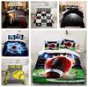 Комплект постельного белья с изображением баскетбола, напечатанный на 3D-принтере, пододеяльник с спортивным пухом, наволочки 2/3 шт., для мальчиков-подростков, покрывало для спортсмена, подарок, двуспальная кровать размера «king-size»