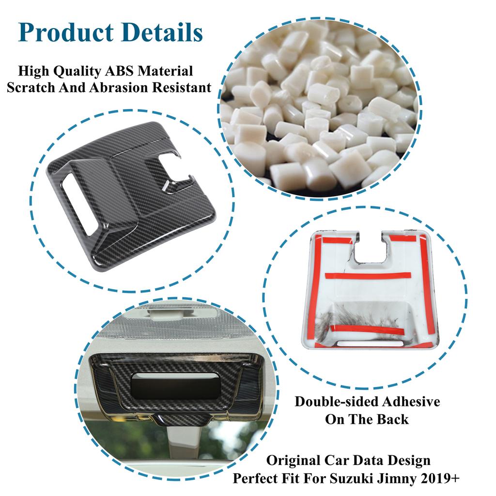 Car Rearview Mirror Base Decoration Cover Stickers Trim for Suzuki Jimny JB64 JB74 -2023 Interior Mouldings Accessories