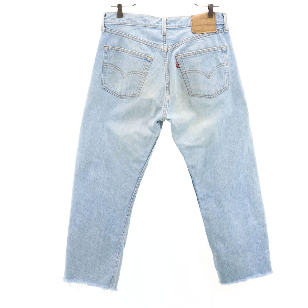 Levi's 90-е 501 Джинсы из денима старого производства в США w32 Индиго синие мужские б/у