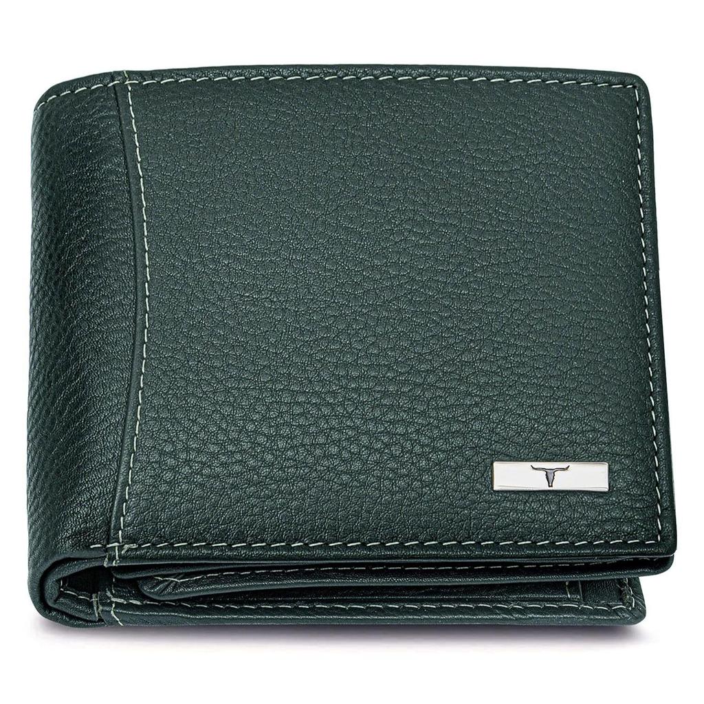 Oliver Green Leather Wallet for Men, 6 Card Slot
