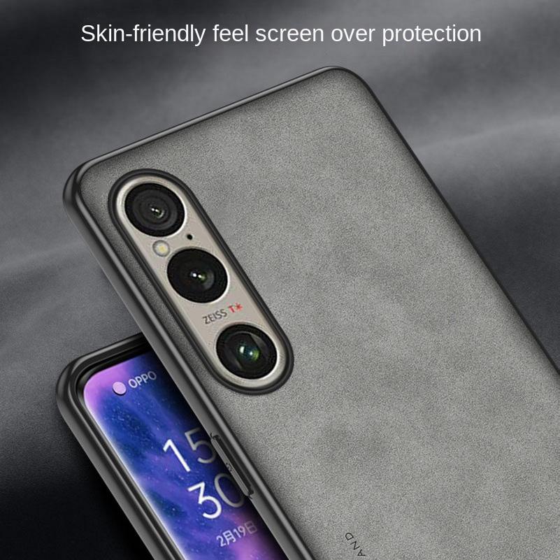 Простой кожаный удобный замшевый чехол Для Xperia I VII 10 VI 1 VI Sony Xperia 10 V 5 V 1V 10 iv 5iv 1 iv Жесткий тонкий защитный чехол
