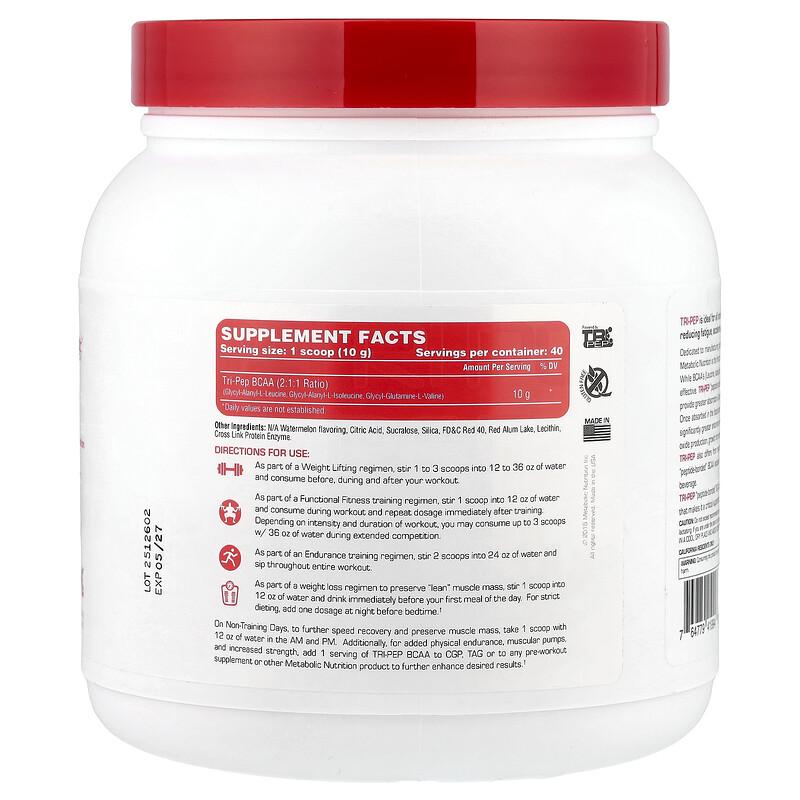 Tri-Pep®, Branch Chain Amino Acid, Watermelon, 400 g