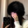 Temperament Winter Fisherman Hat Warmer Anti-cold Basin Cap Thickened Plush Bucket Hat  Shopping