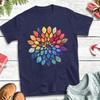 Watercolor Leaves Yoga T Shirt Summer  100 Cotton T Shirts For Adult Printed Tshirt Short Sleeve Vintage Top Tees