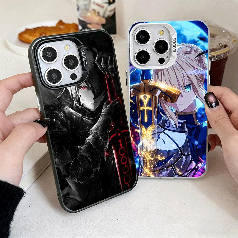 Мягкий чехол для телефона Fate Zero Stay Night Saber для iPhone 15 16 17 Pro Max 17Air 16E 14 Plus 13 12 Mini Ударопрочный чехол Задняя крышка