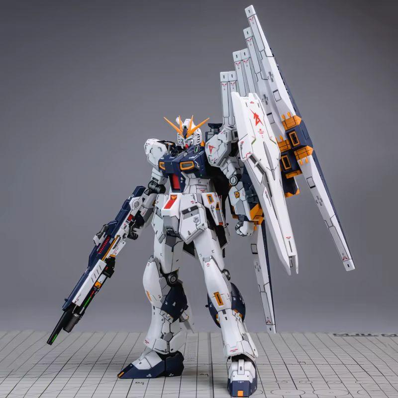 Rg 1/144 V Nu Scale Assembly Model Kit Action Figure With Funnels And Water Decals Desktop Decoration Stand For Boys Toy Gift