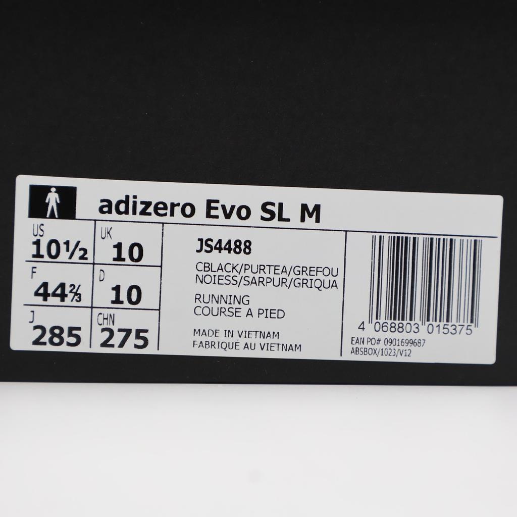 JS4488 adidas Adizero Evo SL Черный Основной Бирюзовый Чистый Серый Четыре (Мужской)