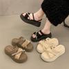 Fashion Rubber Slippers Female Shoes Platform Slides String Bead 2025 Scandals House Slippers Platform Shoes Slipers Women Slides String