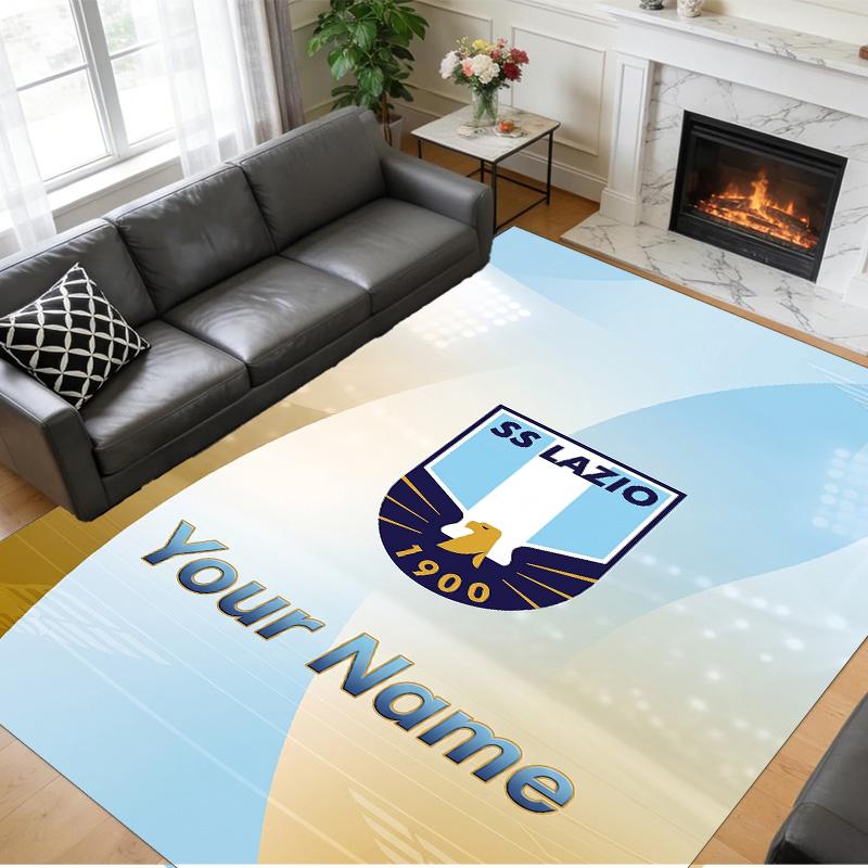 Crystal Velvet Rug Custom Name Text, Soft Non Slip Floor Mat Home DecorLazio FC