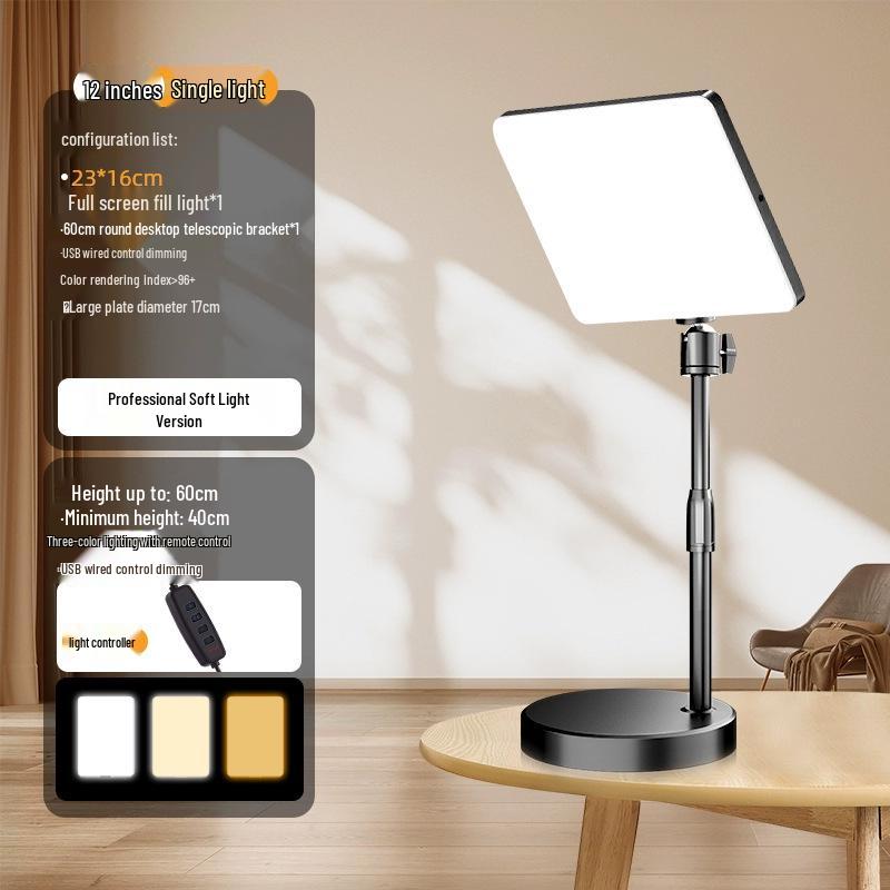 Pro Stream & Photography LED Soft Light for Indoor Video & Beauty Shots