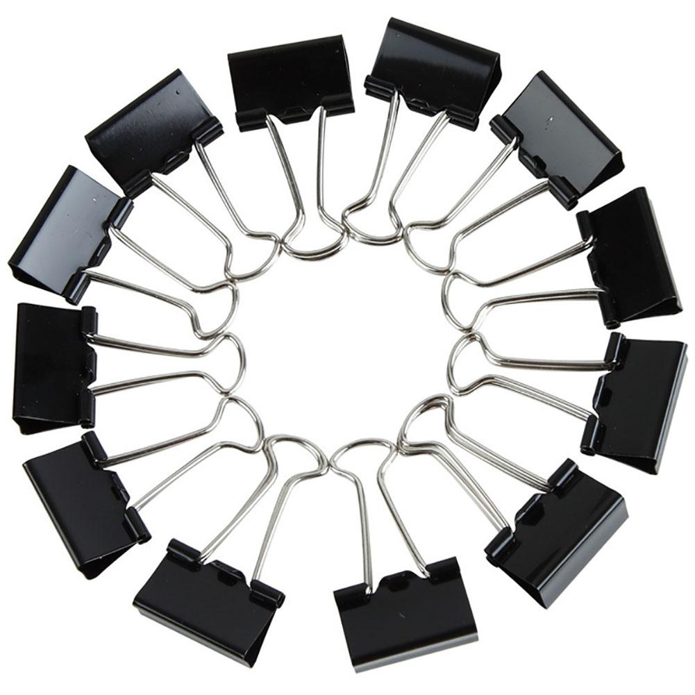 48Pcs Bulldog Clips 25mm Binder Clips Foldback Clips Paper Stationary Clamps For Office School Home Kitchen