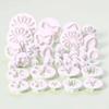 33PCS/set DIY Baking Dessert Embossing Mold Kitchen Kitchen Baking Sugar Cake Decoration Mould Multiple Biscuit Candy Pie Molds