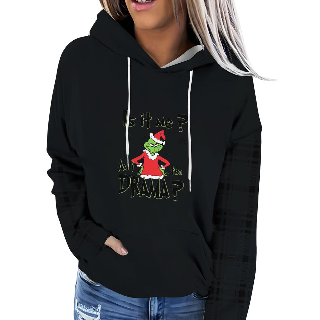 Женская модная повседневная толстовка с капюшоном и принтом Greentown с длинными рукавами