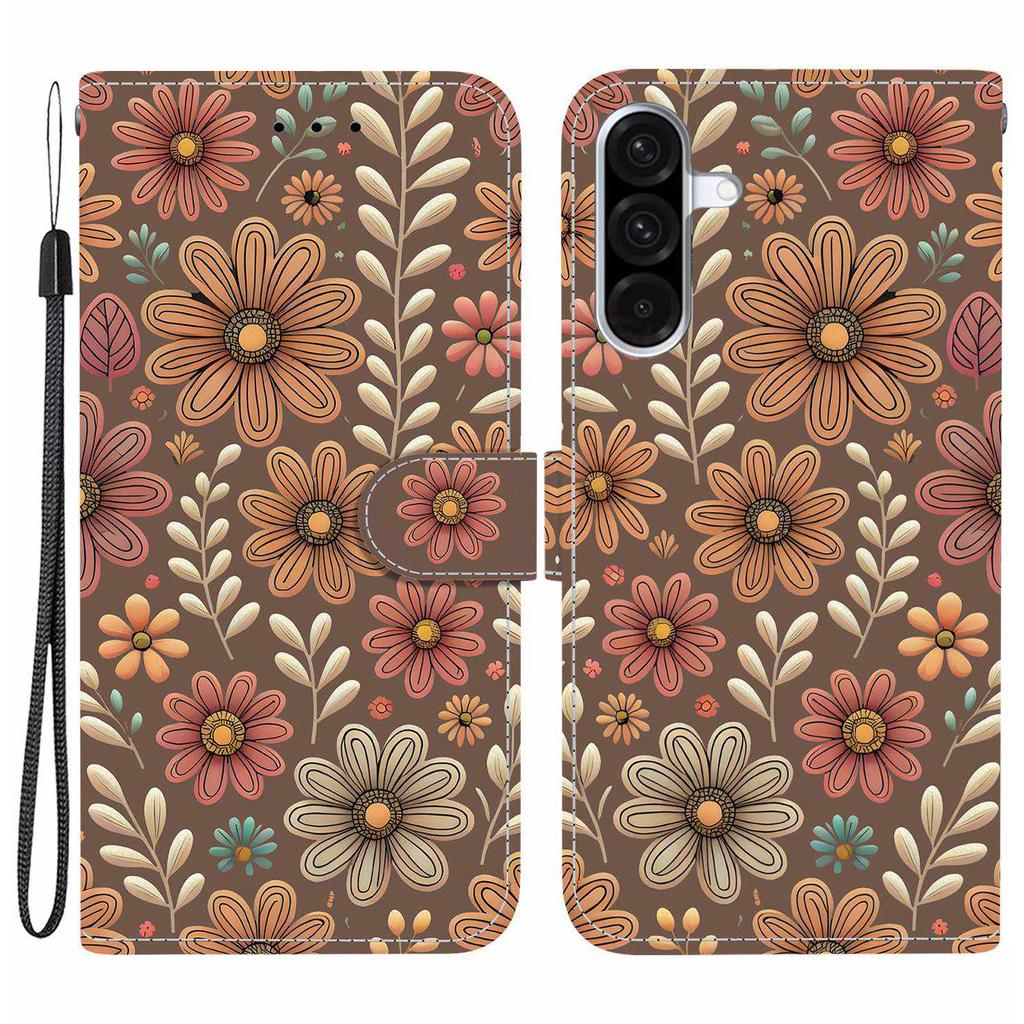 For Samsung Galaxy A36 5G Wallet Case Pattern Printing Leather Stand Phone Cover with Strap