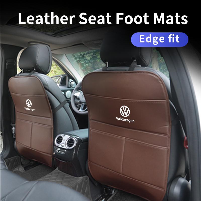 Car Seat Back Anti Kick Mats Protector Cover Seat Storage Kick Pads For Volkswagen VW Golf 4 6 7 GTI Tiguan B6 B7 MK5 MK6 Polo zf9