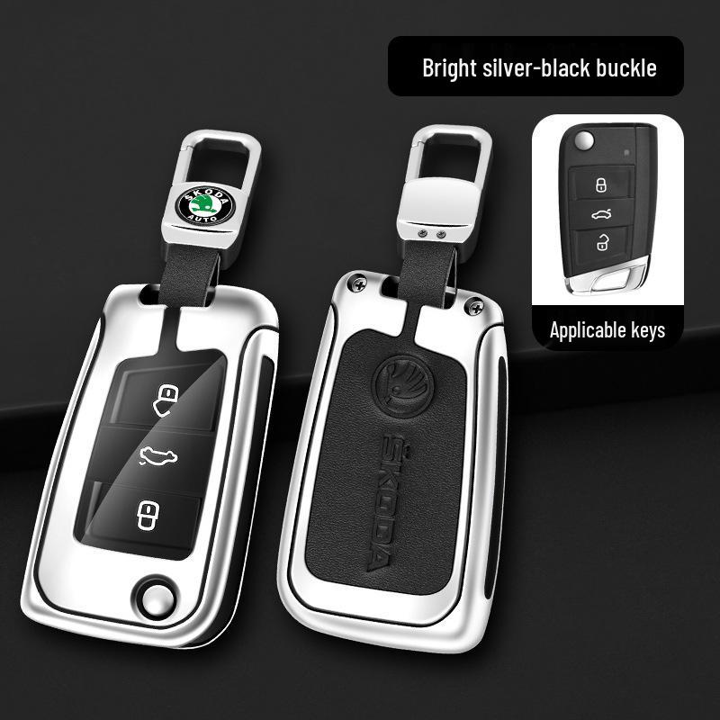 Чехол для ключа Skoda для Octavia, Fabia, Kamiq, Superb, Kodiaq, Karoq - Защитный корпус