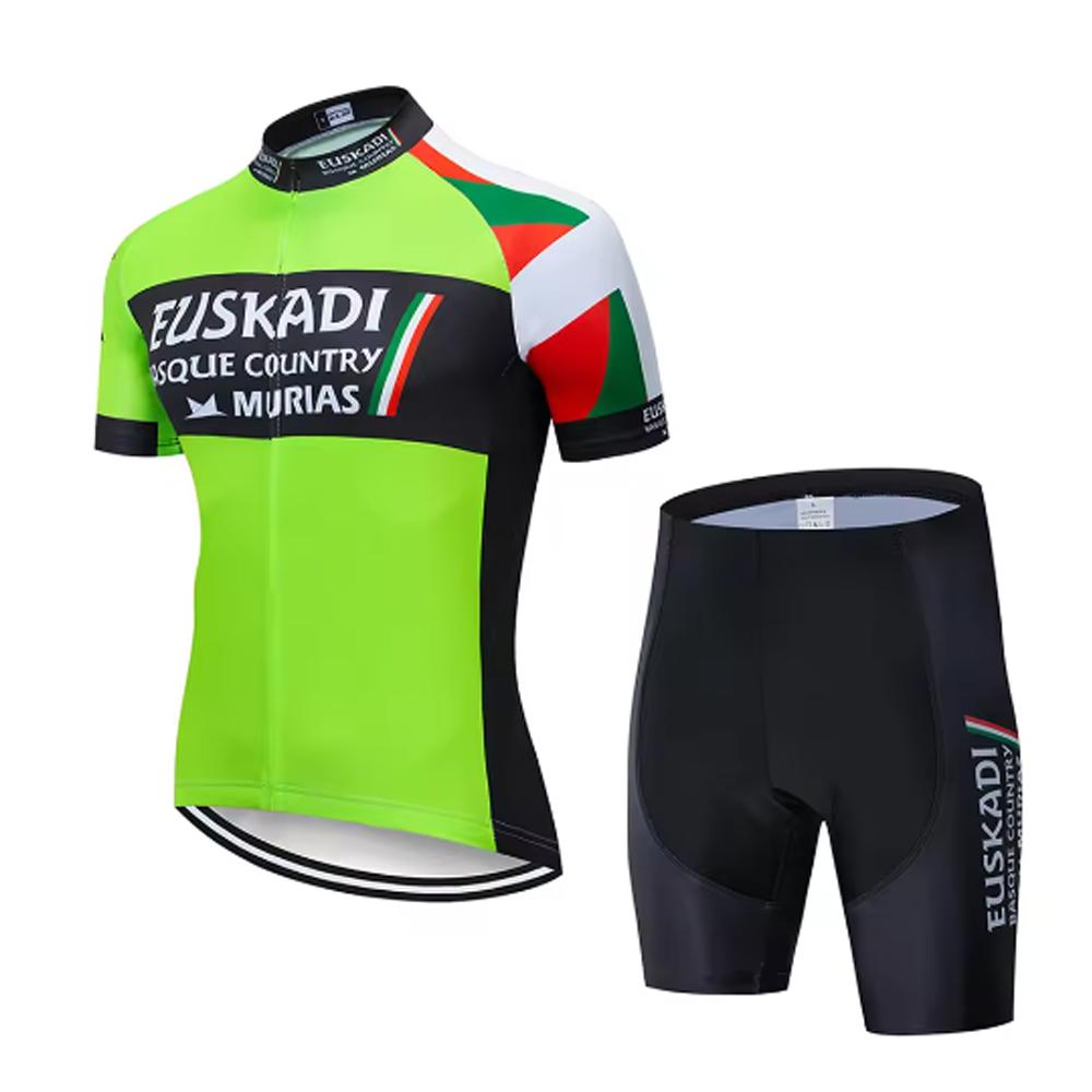 EUSKADI Pro Cycling Jersey Men Summer Cycling Clothing Mountain Bicycle Jersey Ropa Ciclismo Maillot Bike Clothes Bicycle Shirt