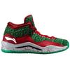 Li Ning WOW 3 Way Of Wade 3 Рождественские Нескользящие Средние Баскетбольные Кроссовки Мужские Зеленый Красный Белый ABAJ013-12