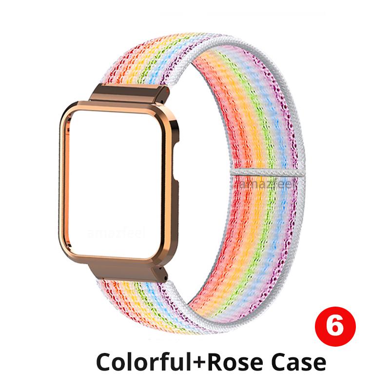 Нейлоновые браслеты для Xiaomi Mi Watch Lite, чехол-ремешок, металлический протектор для Redmi Watch 2 Lite/Mi Watch Lite, бампер Correa Band